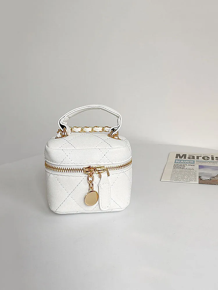 Rhombus Leather Mini Bag