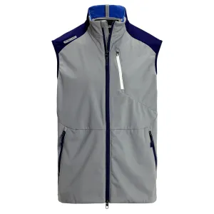 RLX Full Zip Plainweave Woven Vest Peak Gray/Refined Navy