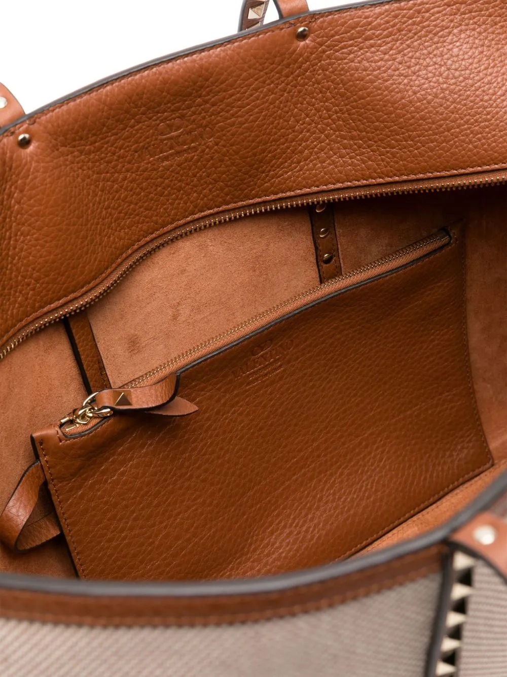 Rockstud canvas medium tote