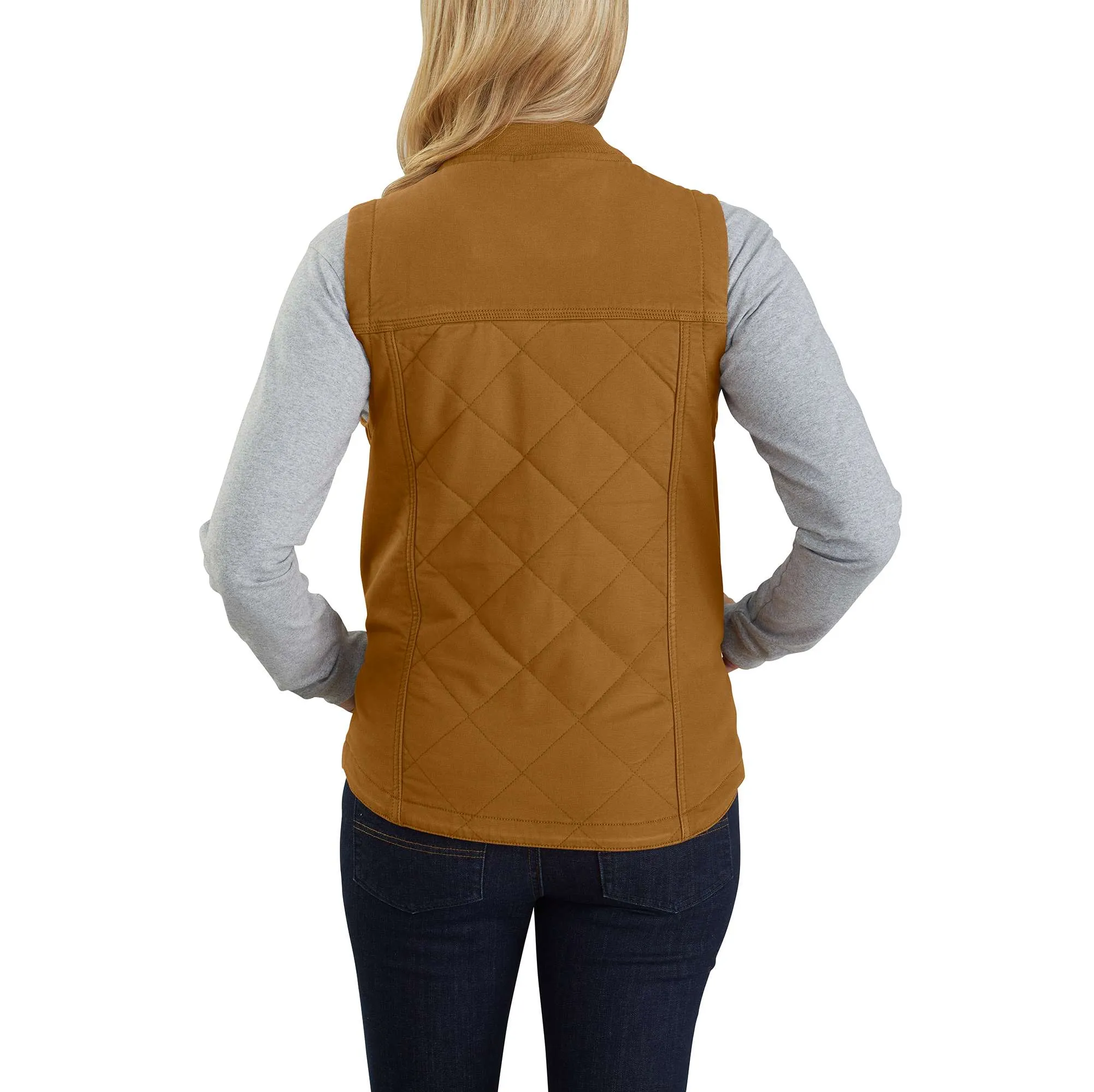 Rugged Flex® Relaxed Fit Canvas Insulated Rib Collar Vest