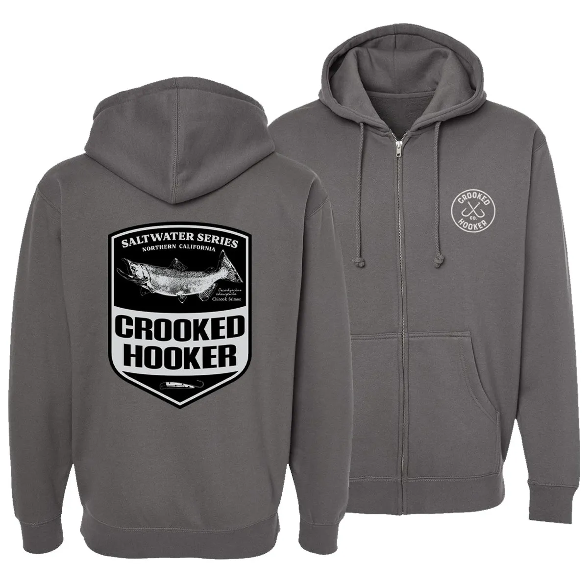 Salmon Badge Premium Hoodie