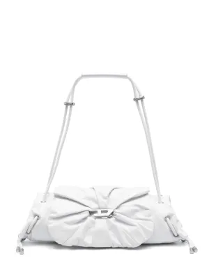 Scrunch leather shoulder bag