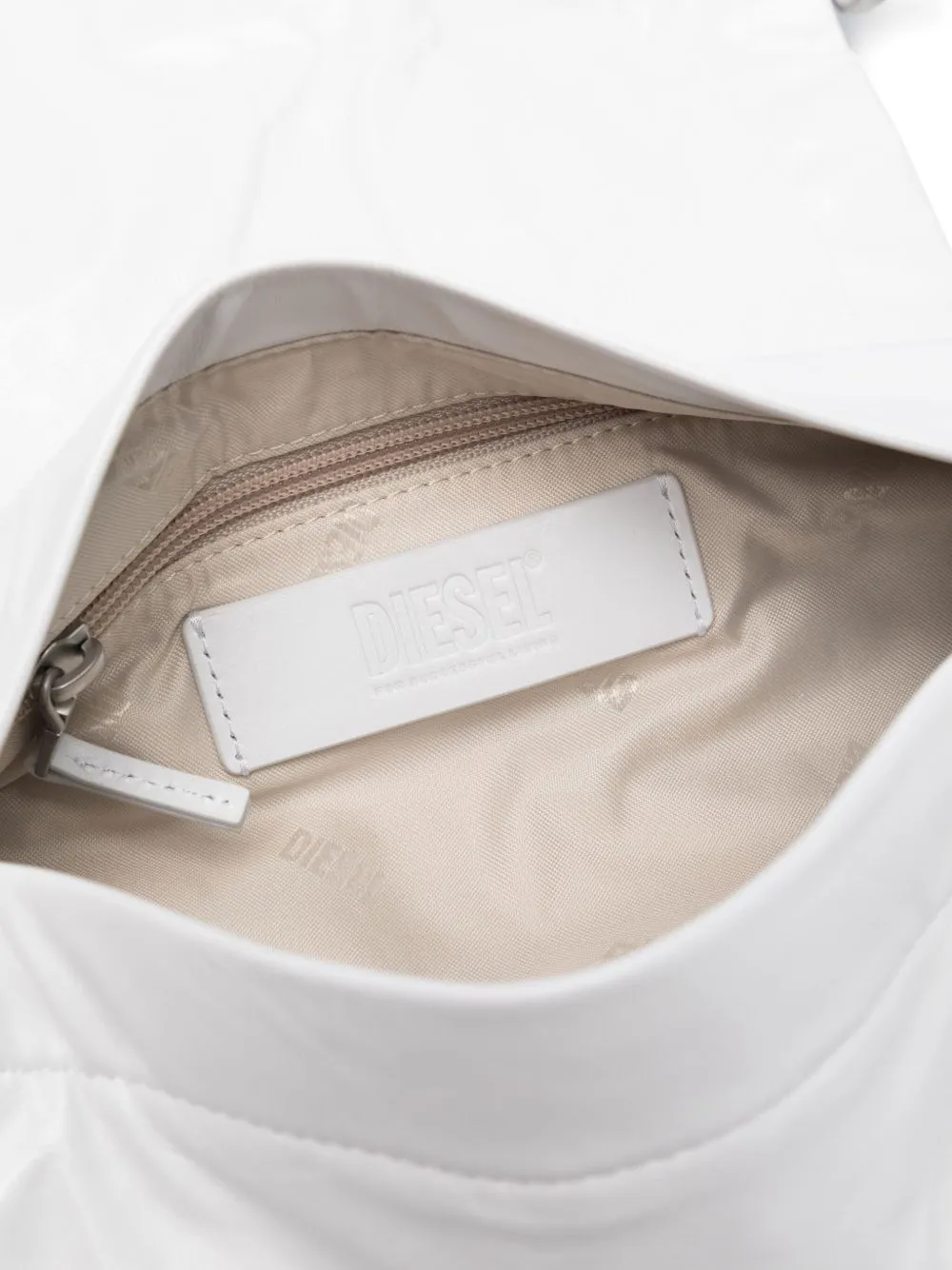 Scrunch leather shoulder bag