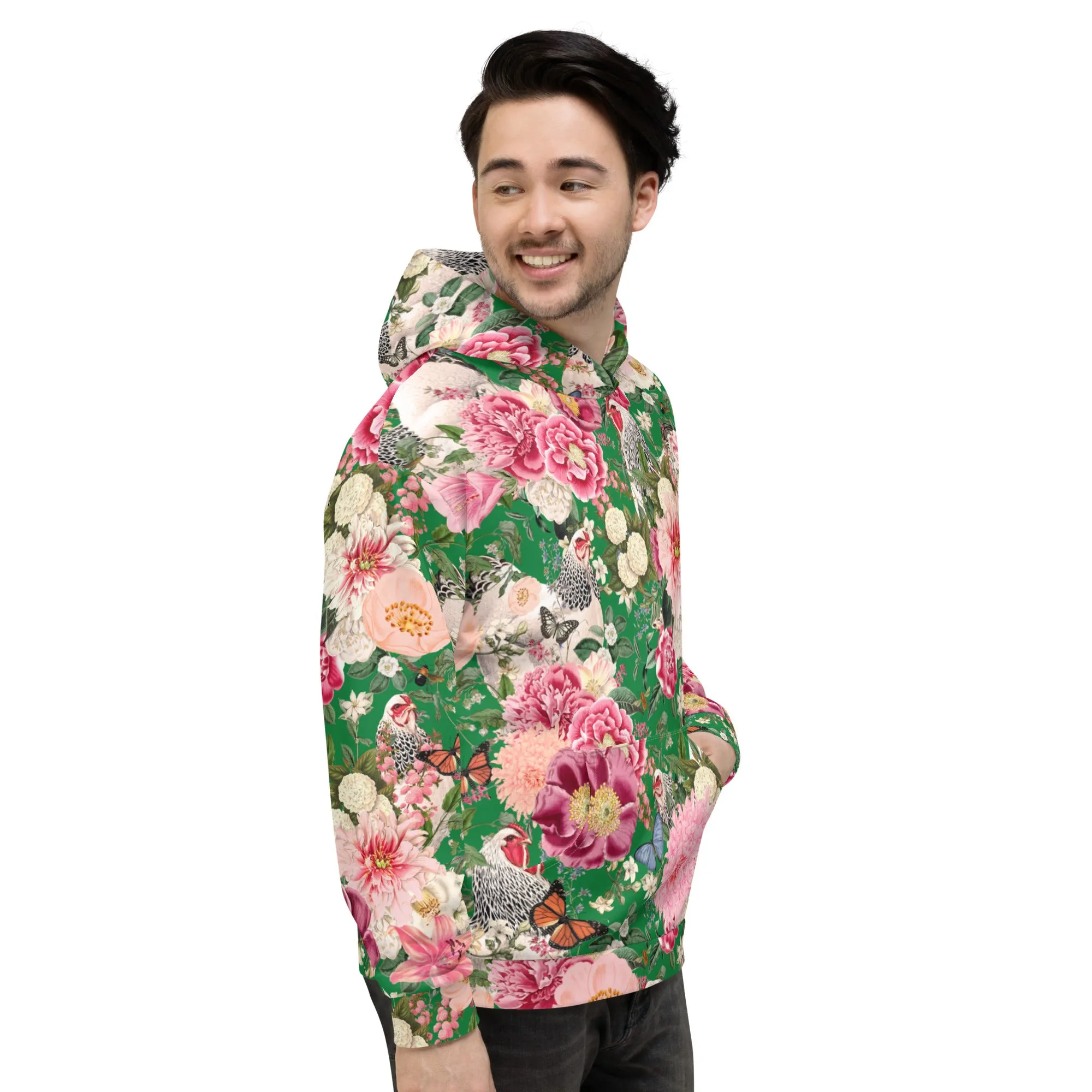 Secret Chicken Garden Hoodie, light brahma