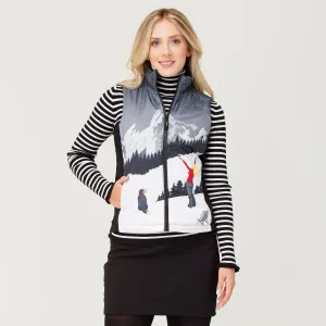 Sela Reversible Vest - Black Apres - SALE
