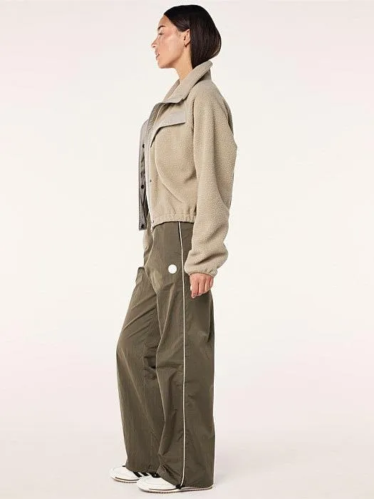 Shelter Sherpa Jacket In Oxford Tan