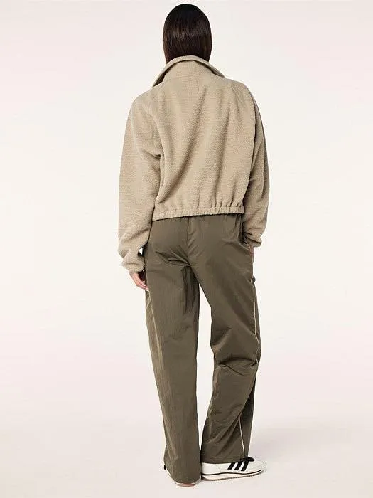 Shelter Sherpa Jacket In Oxford Tan