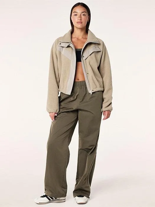 Shelter Sherpa Jacket In Oxford Tan
