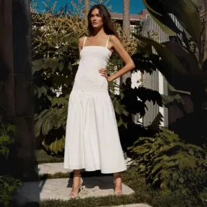 Shirred Maxi Dress