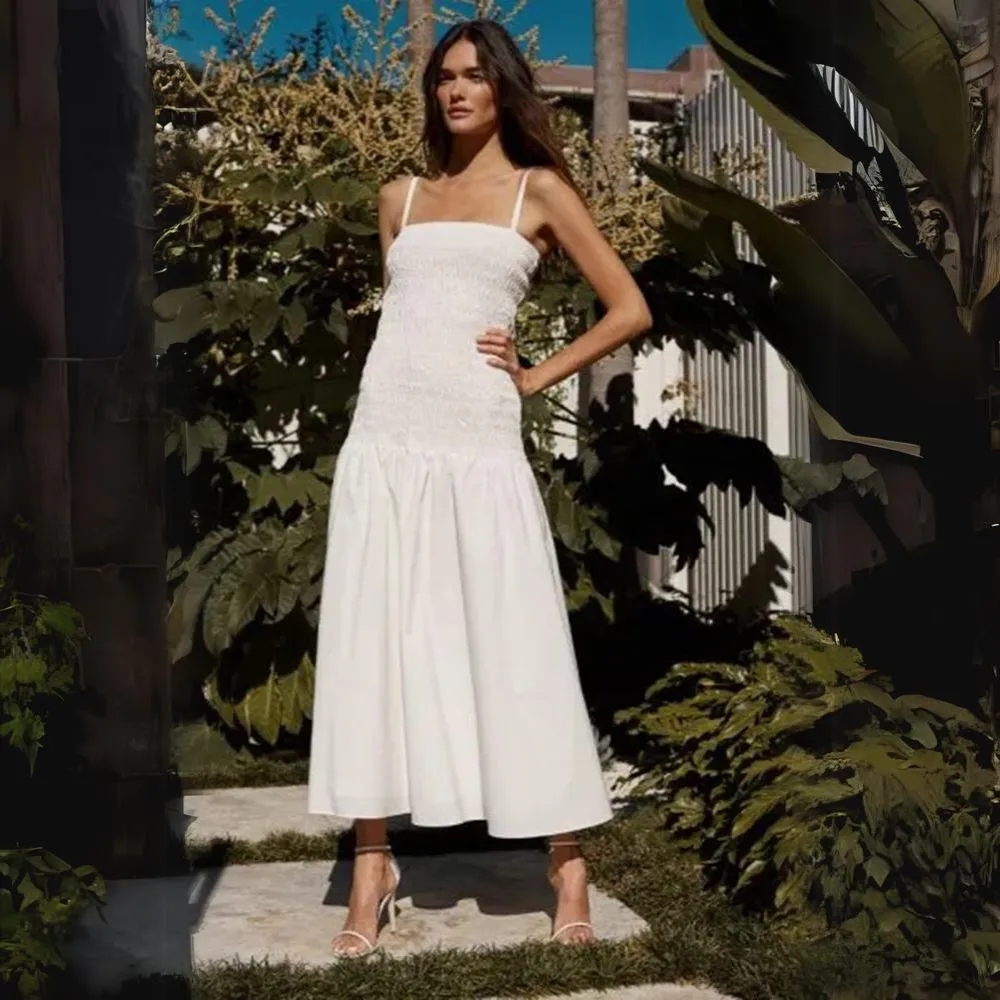 Shirred Maxi Dress