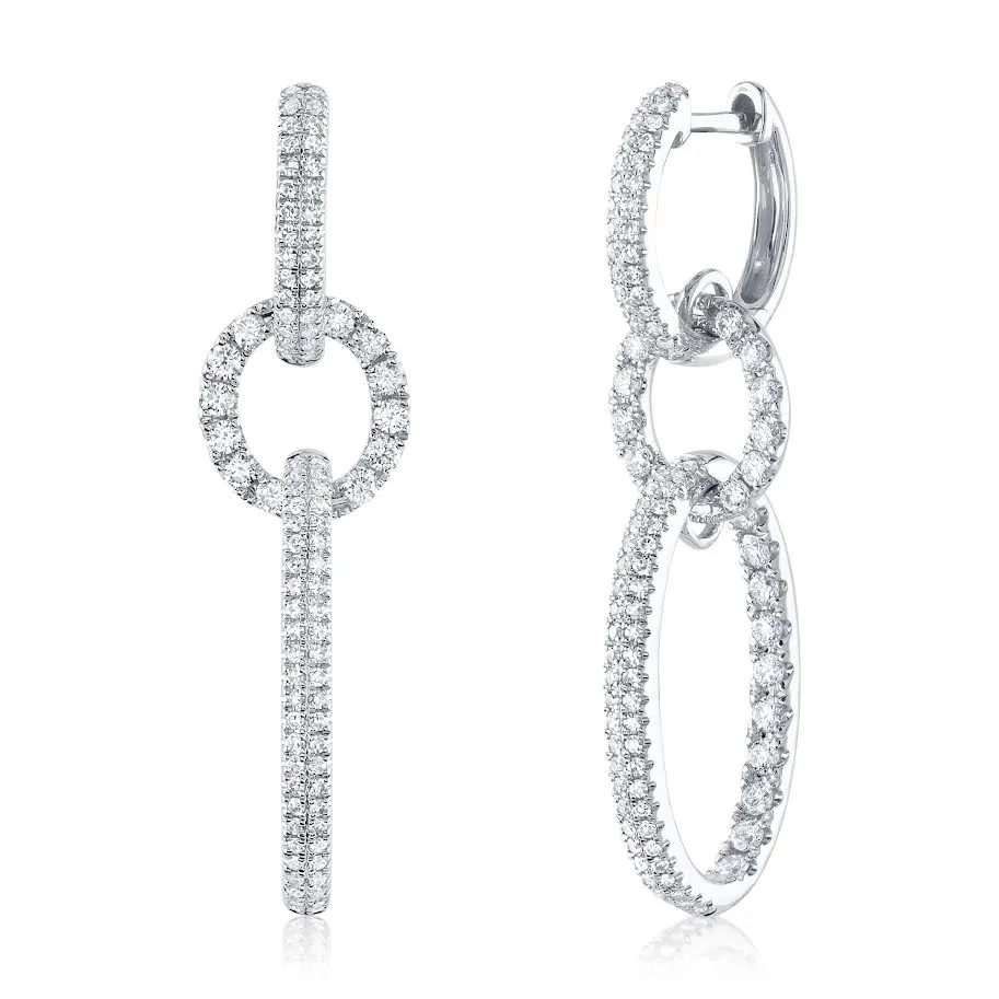 Shy Creation Interlocking Oval Drop Earrings