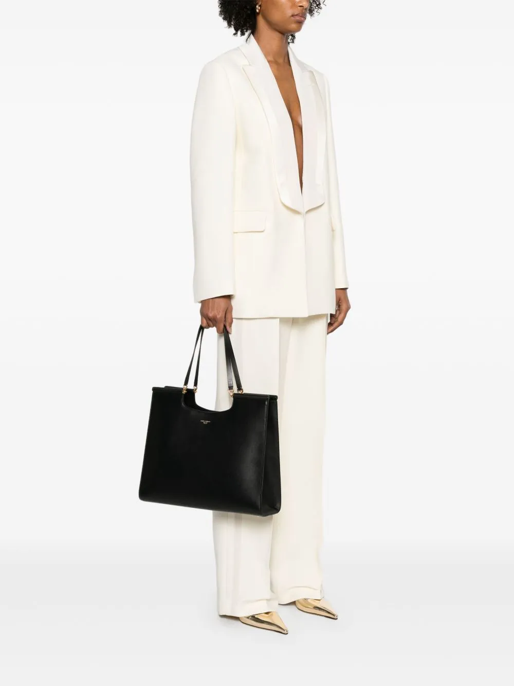 Sicily large leather tote bag