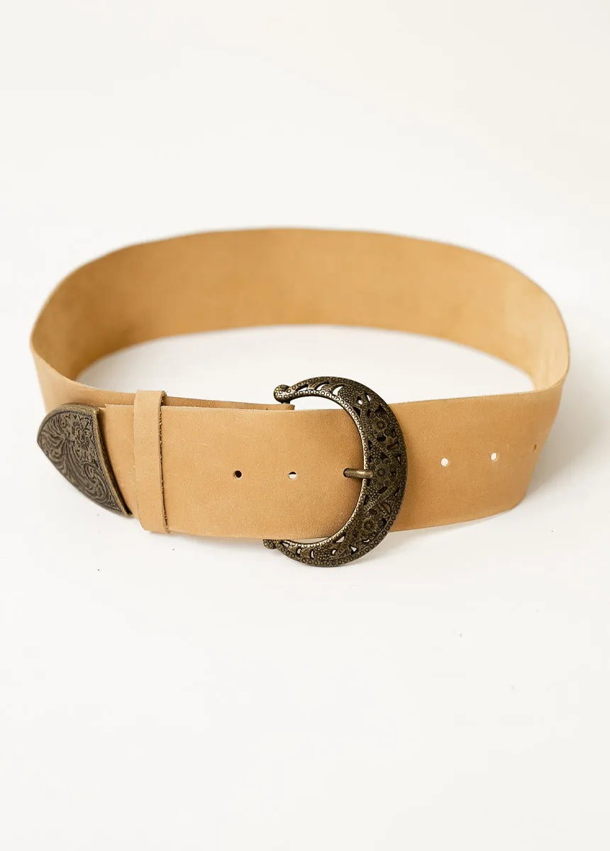 Sina Leather Belt in Distressed Cinnamon