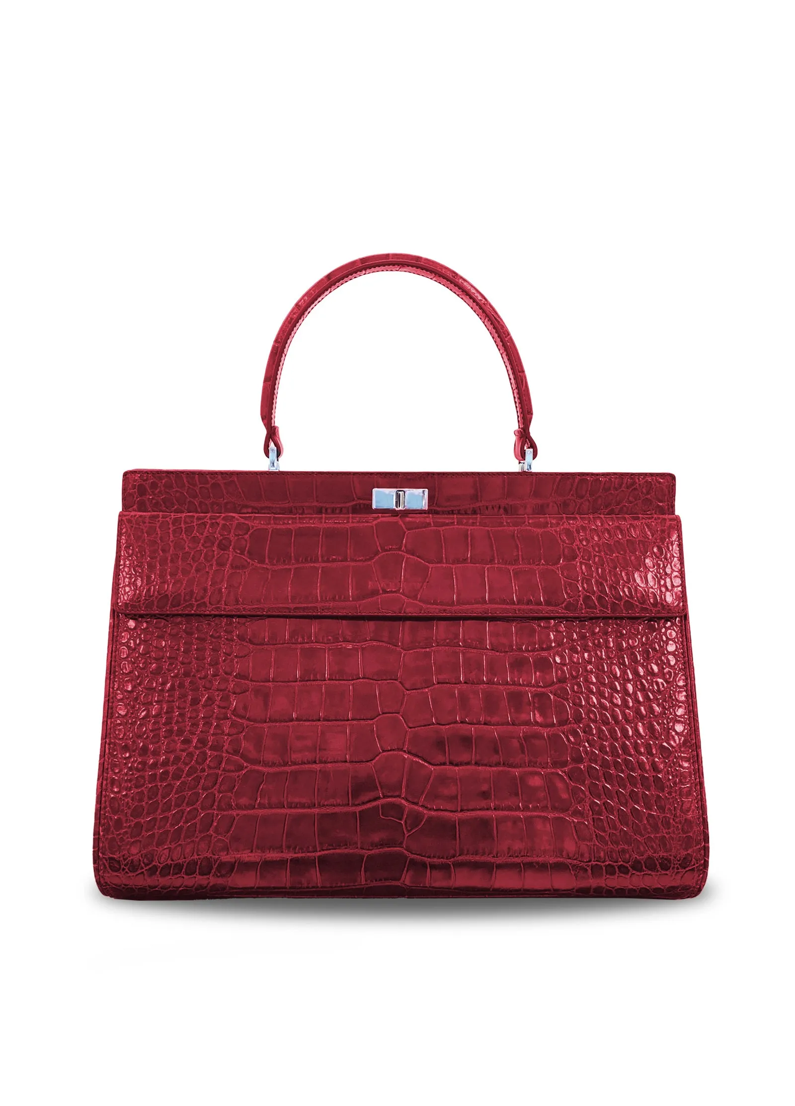 Single Top Handle Leather Bag