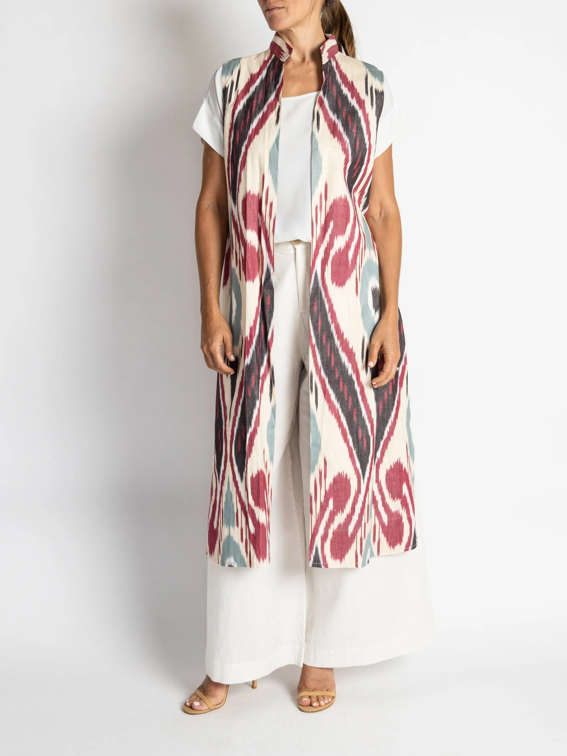 Sleeveless Cotton Caftan