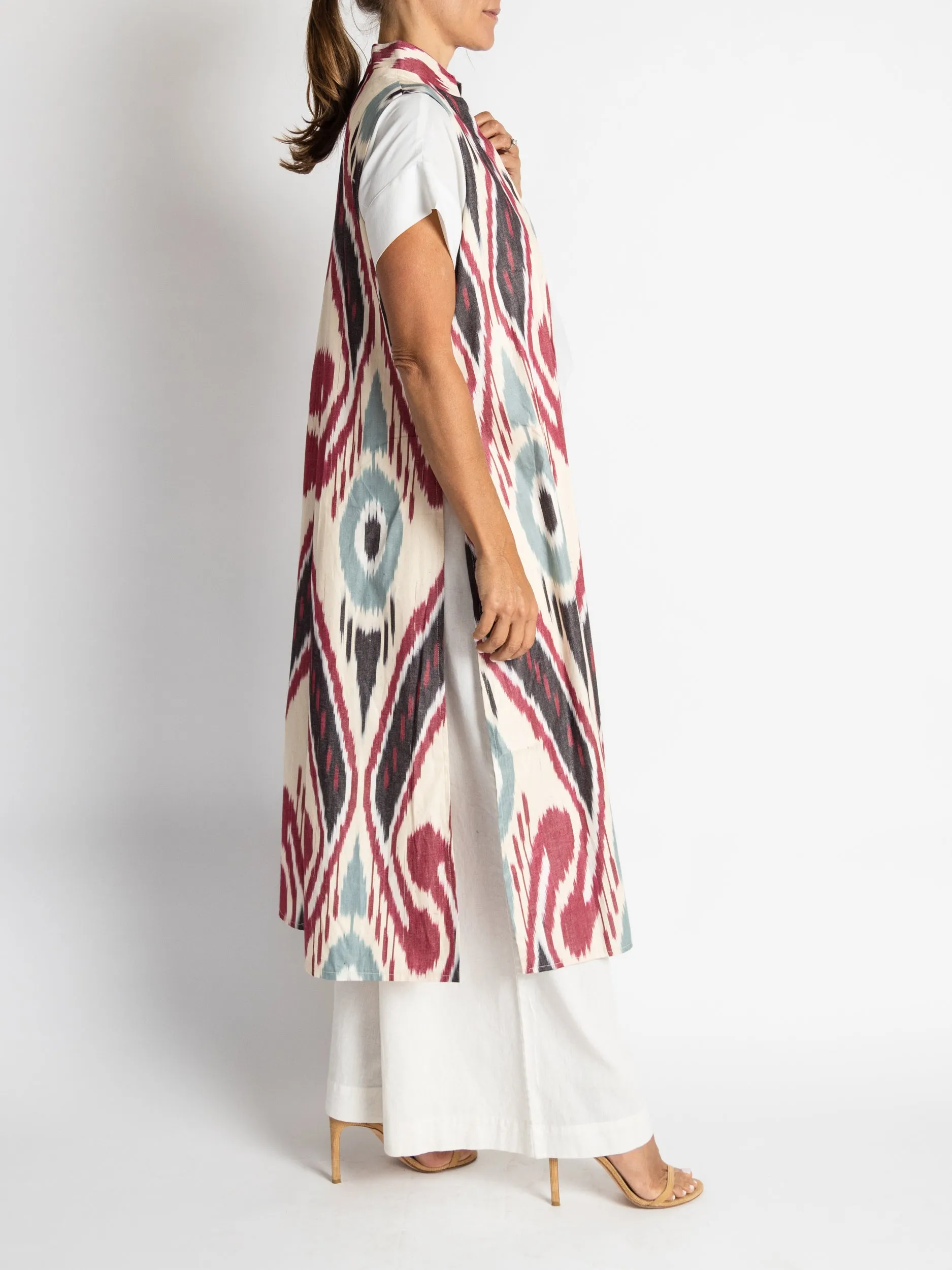 Sleeveless Cotton Caftan