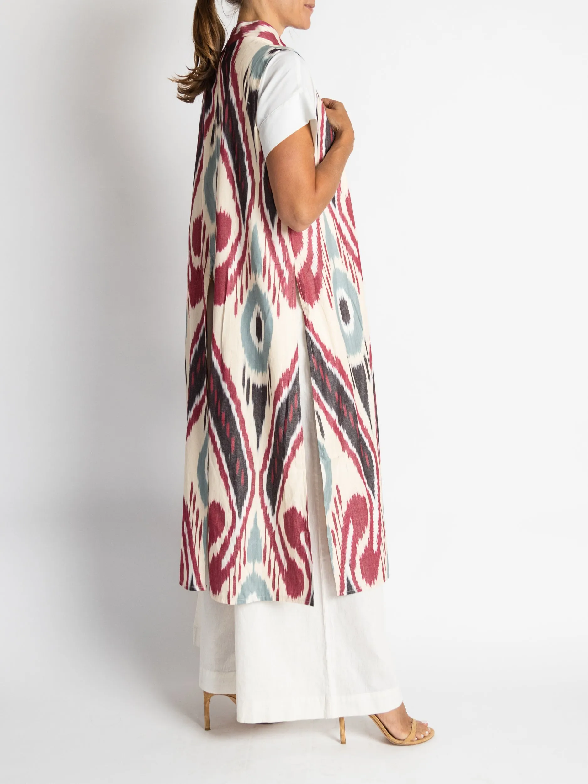Sleeveless Cotton Caftan
