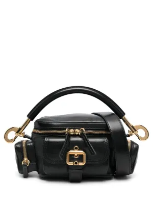 Small leather camera bag
