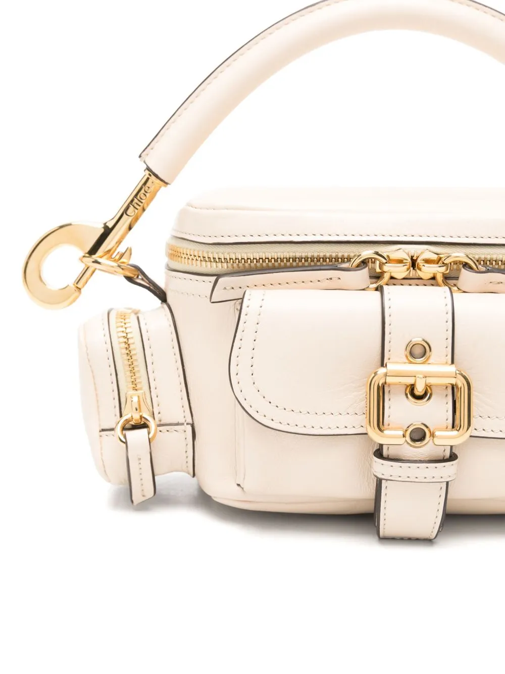 Small leather camera bag