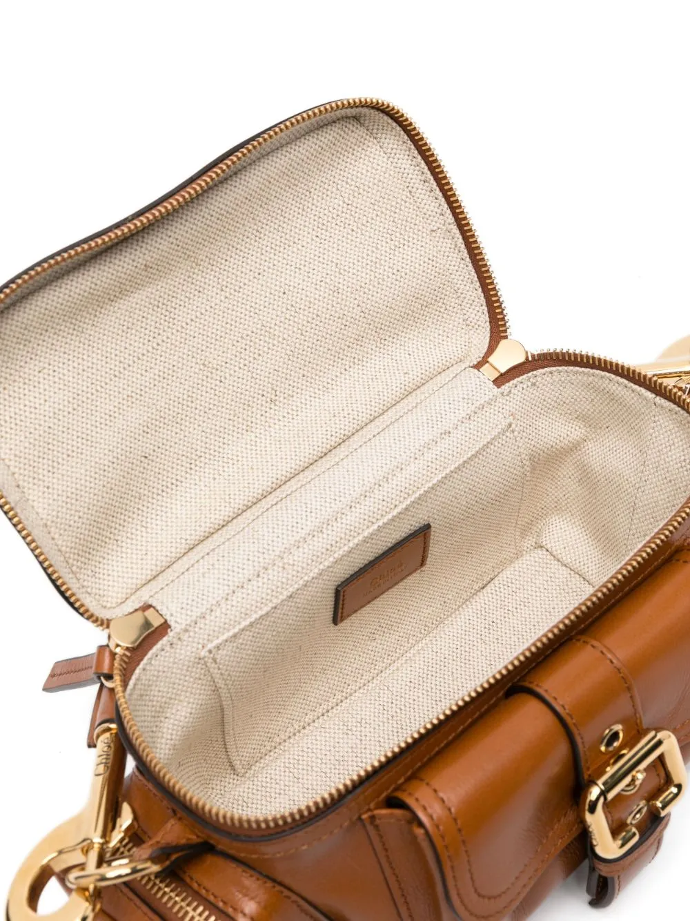 Small leather camera bag