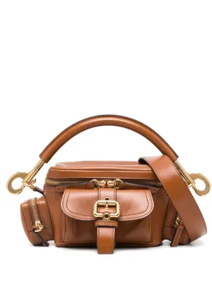 Small leather camera bag