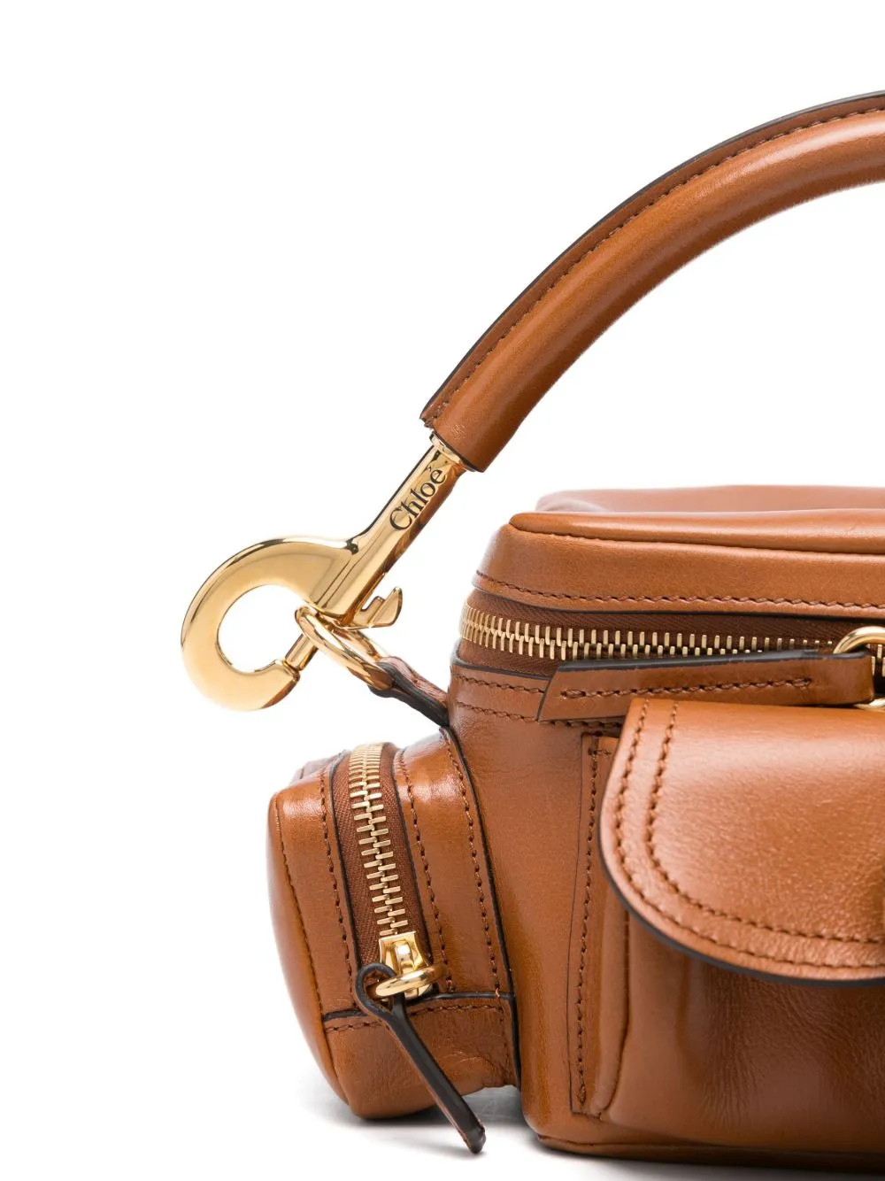 Small leather camera bag