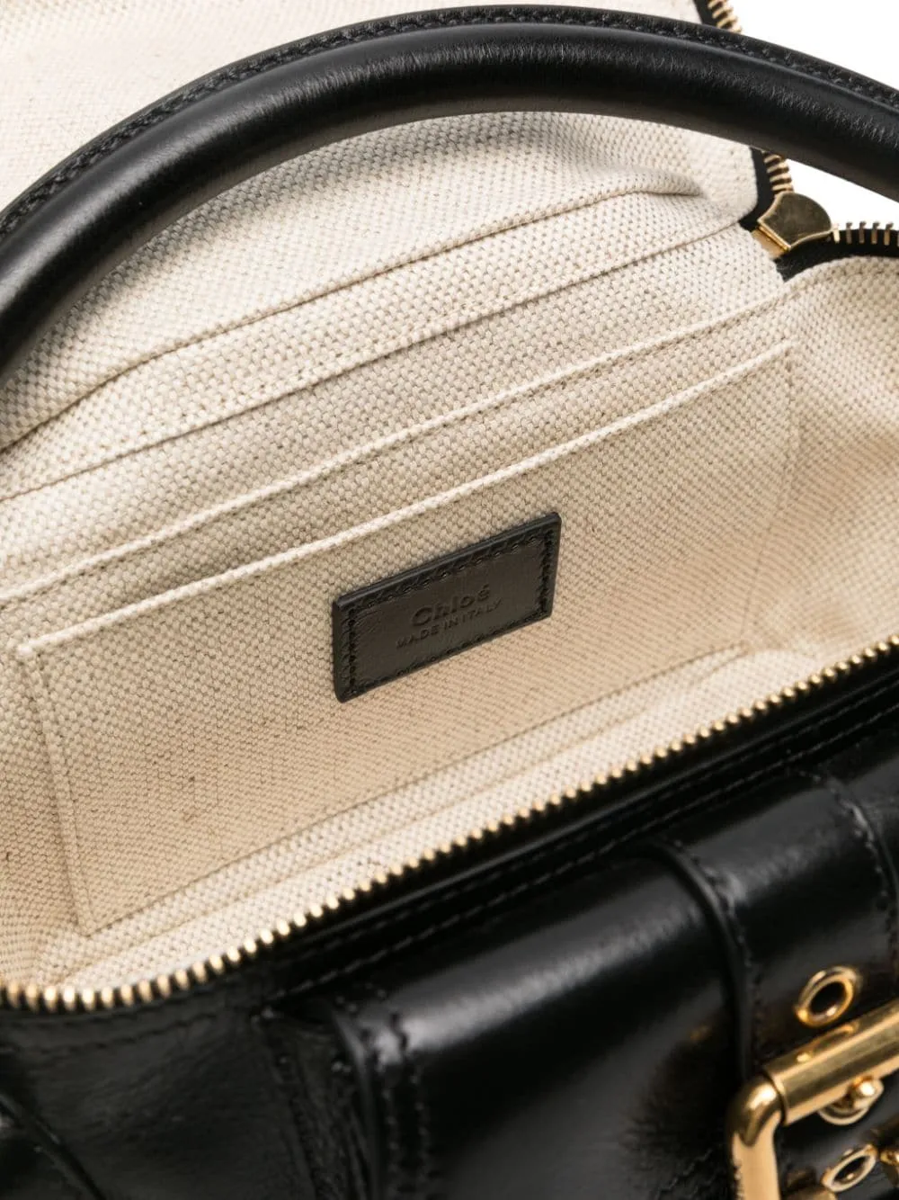 Small leather camera bag