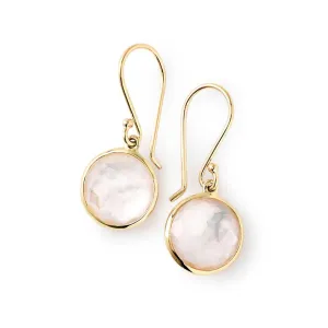 Small Single Drop Earrings in 18K Gold
