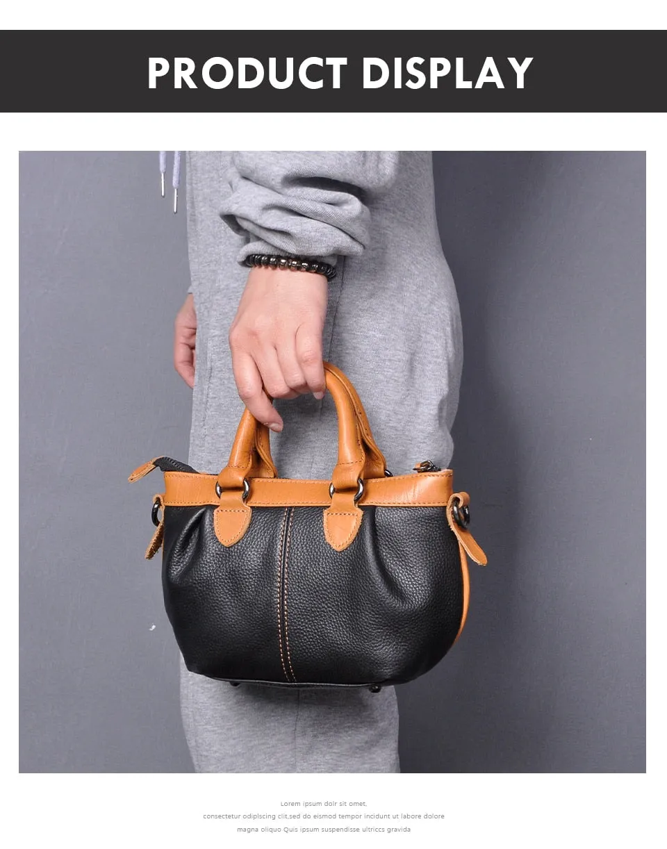 Soft Real Leather Luxury Designer Shopper Women Fashion Mini Purse Handbag