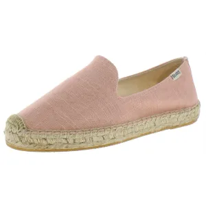 Soludos Womens Platform Smoking Slipper Knit Woven Espadrilles