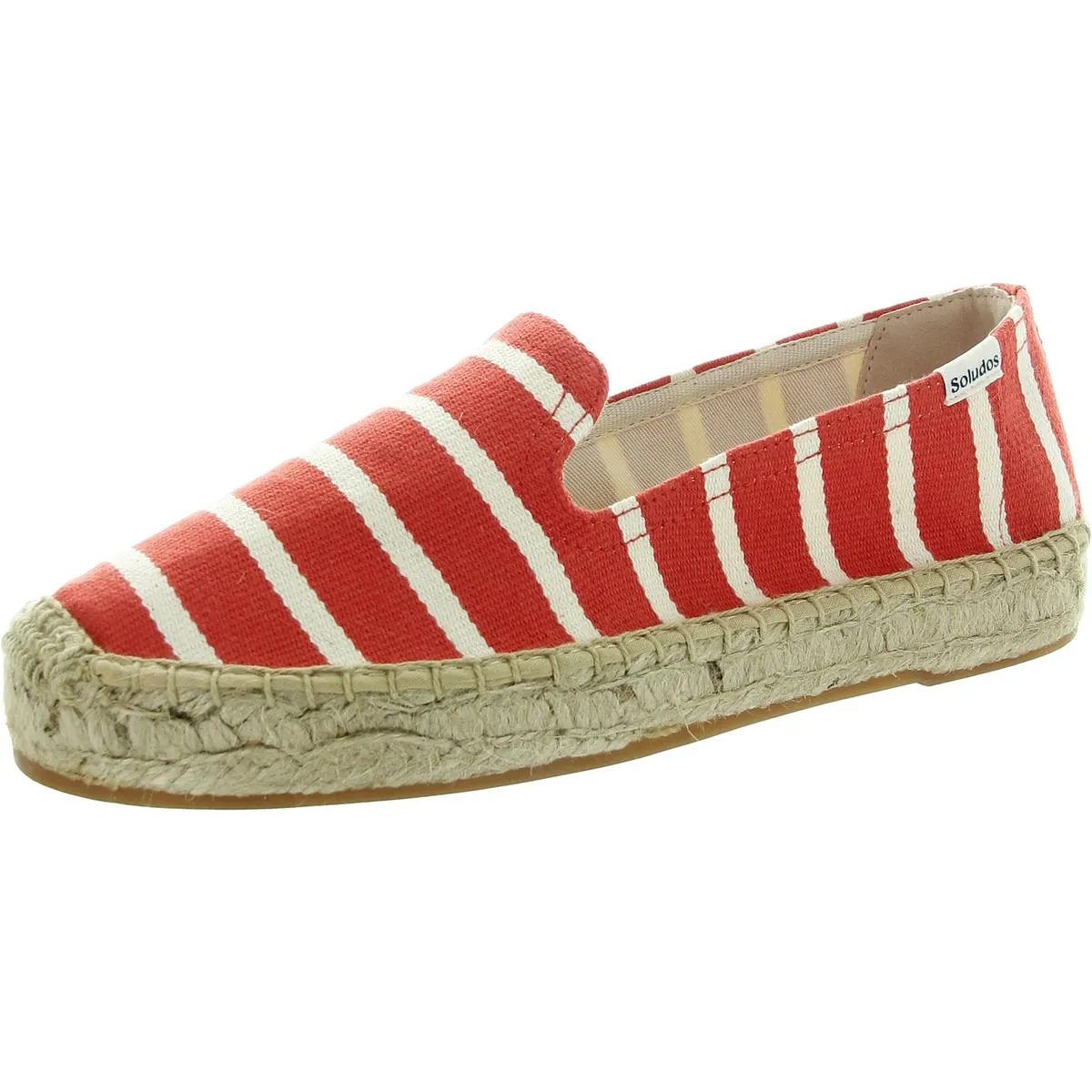 Soludos Womens Platform Smoking Slipper Knit Woven Espadrilles