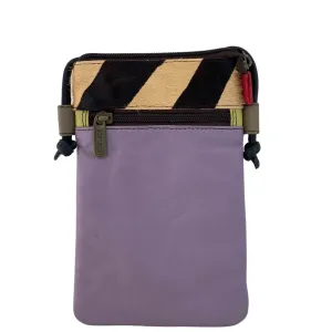 Soruka Lua Leather Crossbody Bag - Lilac Stripe