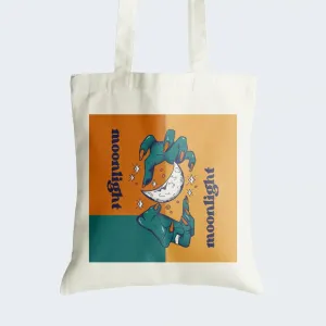 Spooky Moonlight Tote Bag With Zipper
