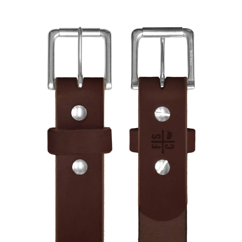 Standard Camp Belt | Matte Nickel Brass