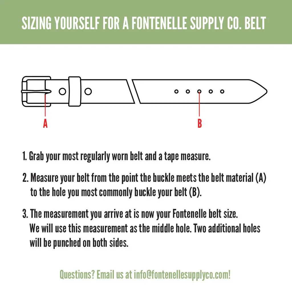 Standard Camp Belt | Matte Nickel Brass