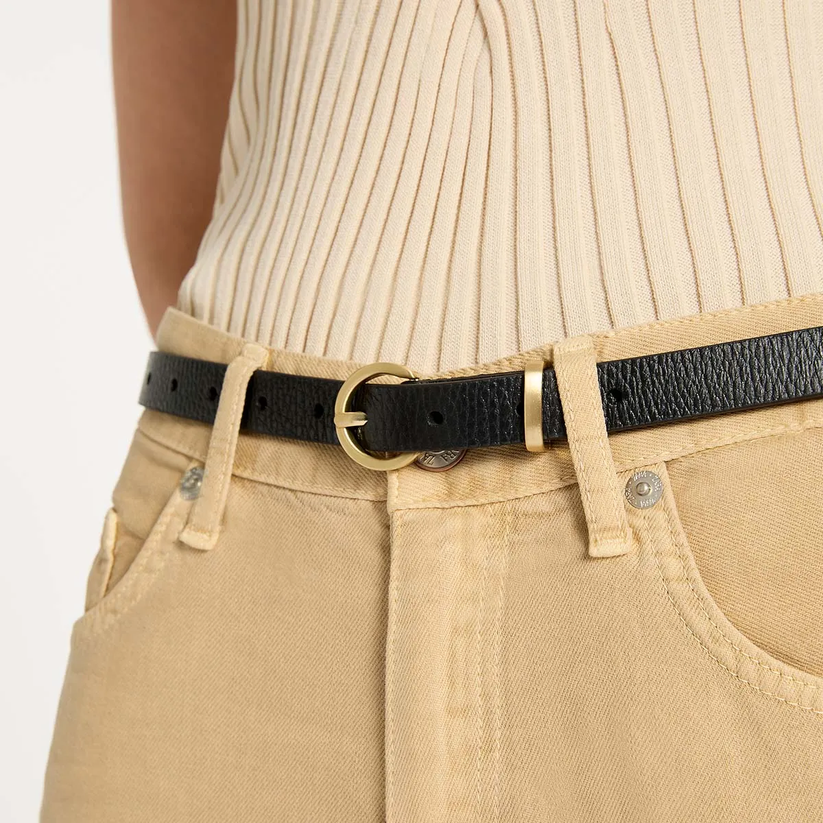 Status Anxiety II HAPPENS ALL THE TIME Belt - Black/Gold