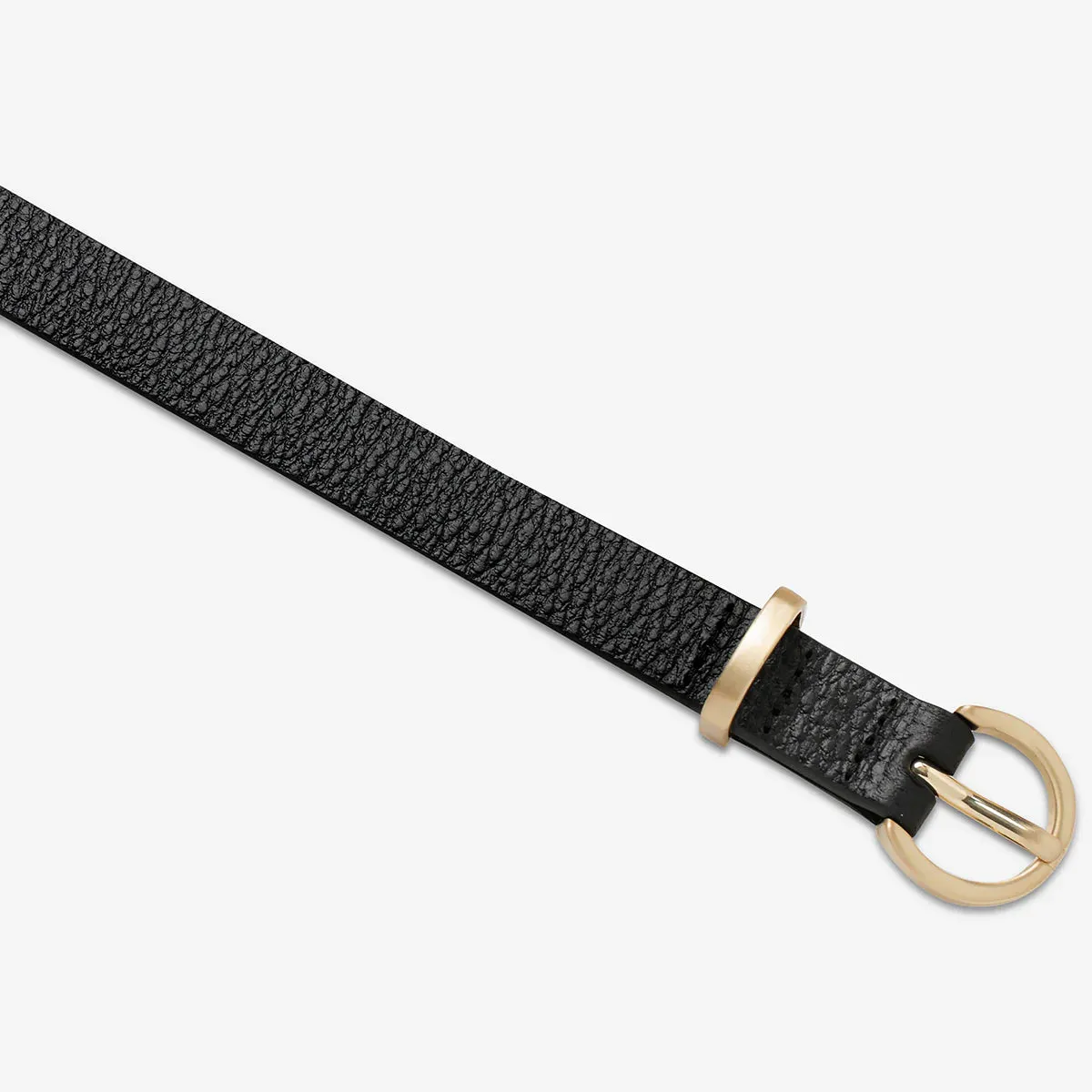 Status Anxiety II HAPPENS ALL THE TIME Belt - Black/Gold