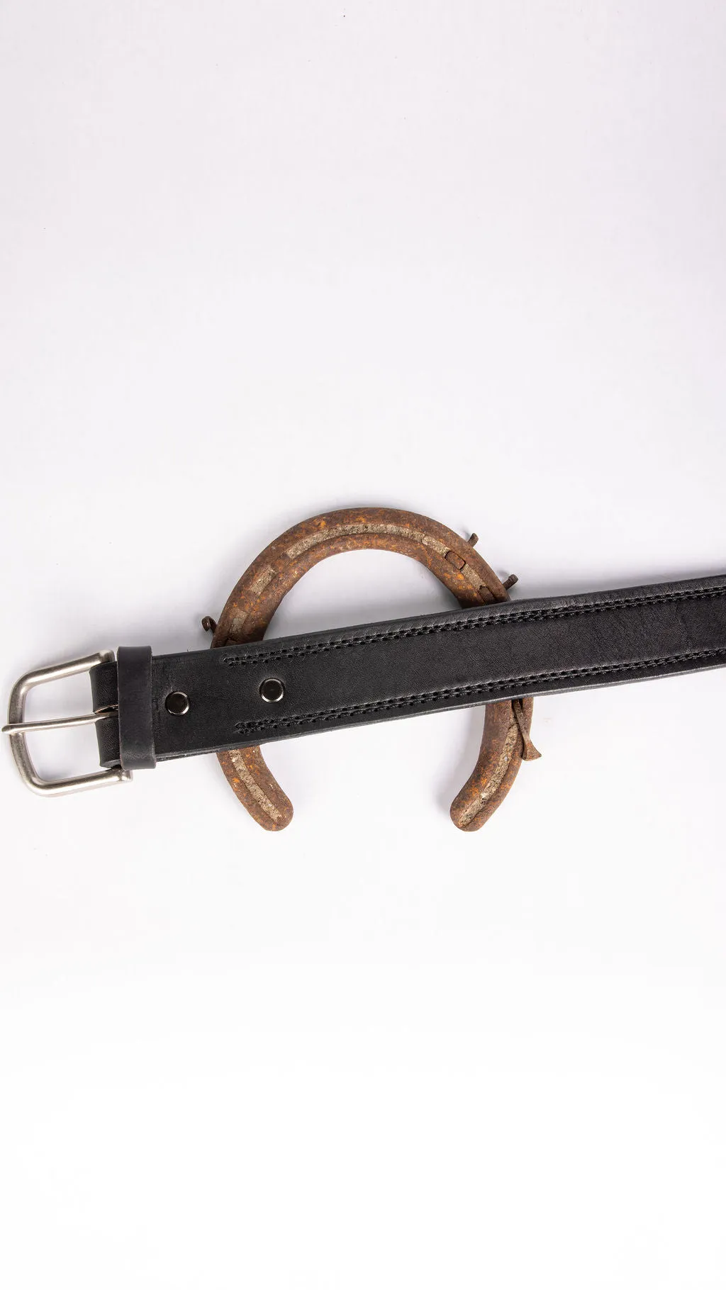 Stitched Black Belt