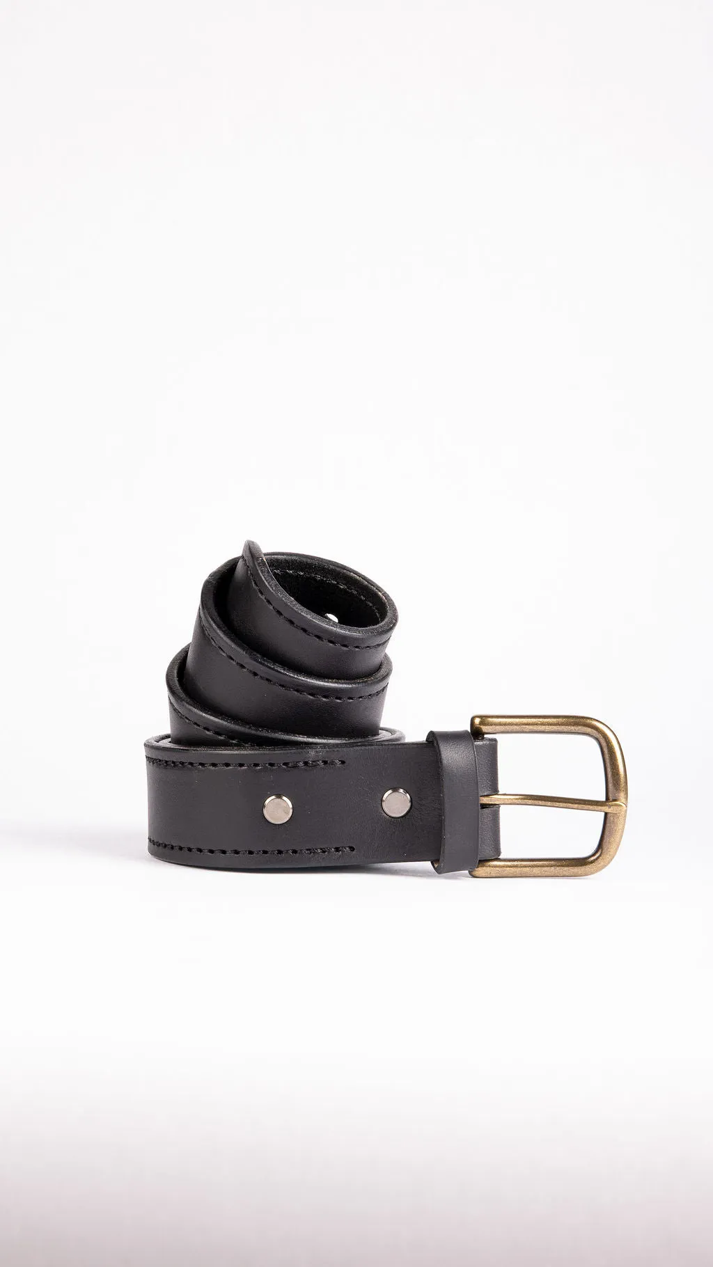 Stitched Black Belt