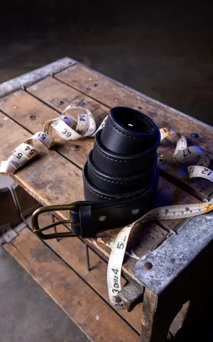 Stitched Black Belt