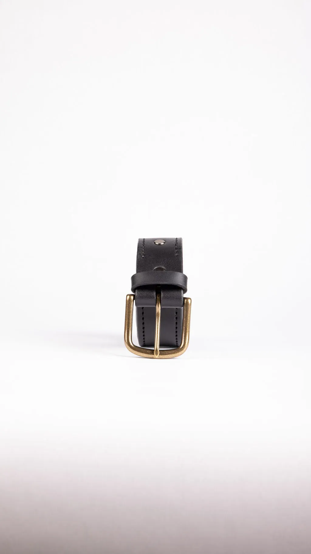 Stitched Black Belt