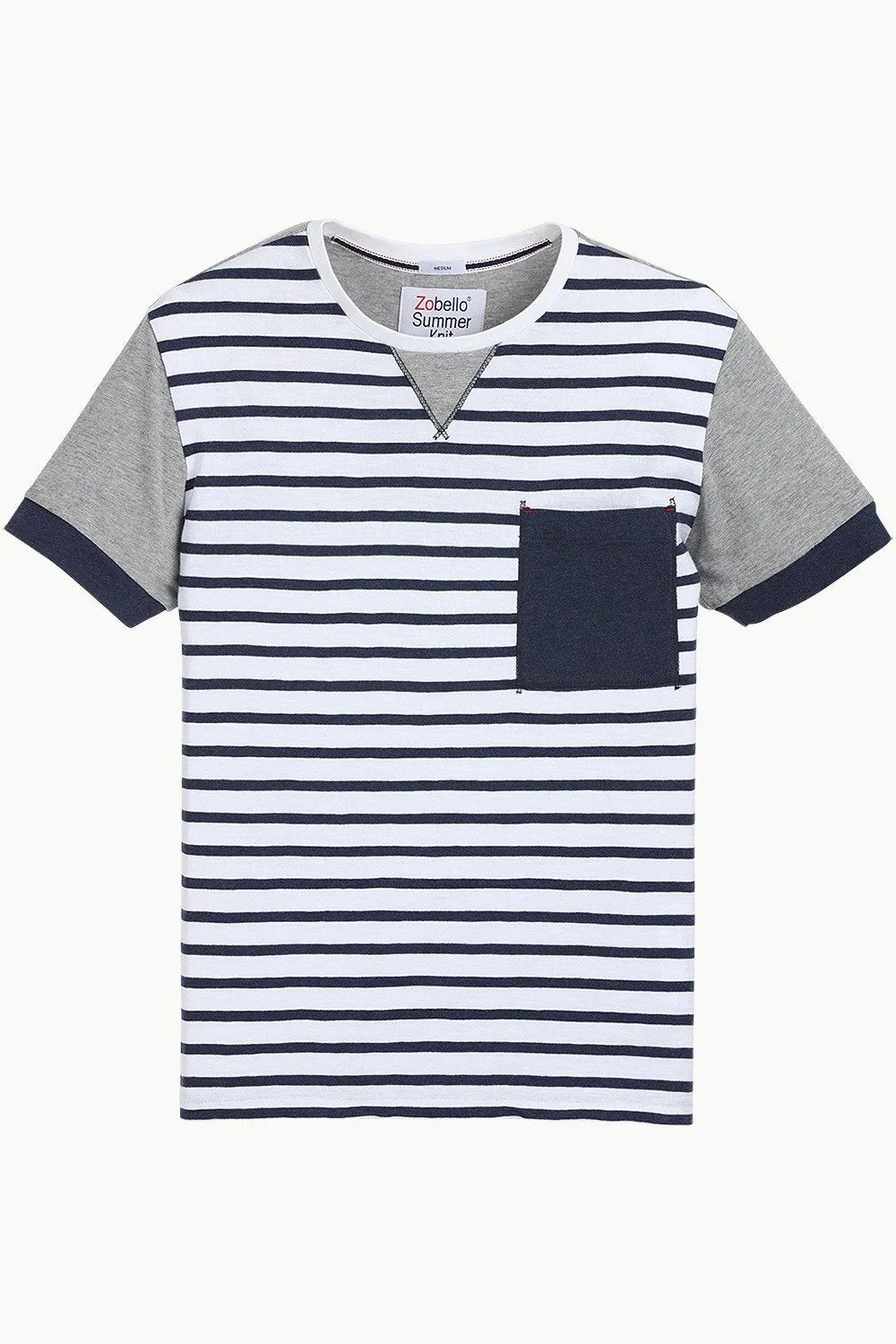 Stripe Cut N Sew Crew T-Shirt