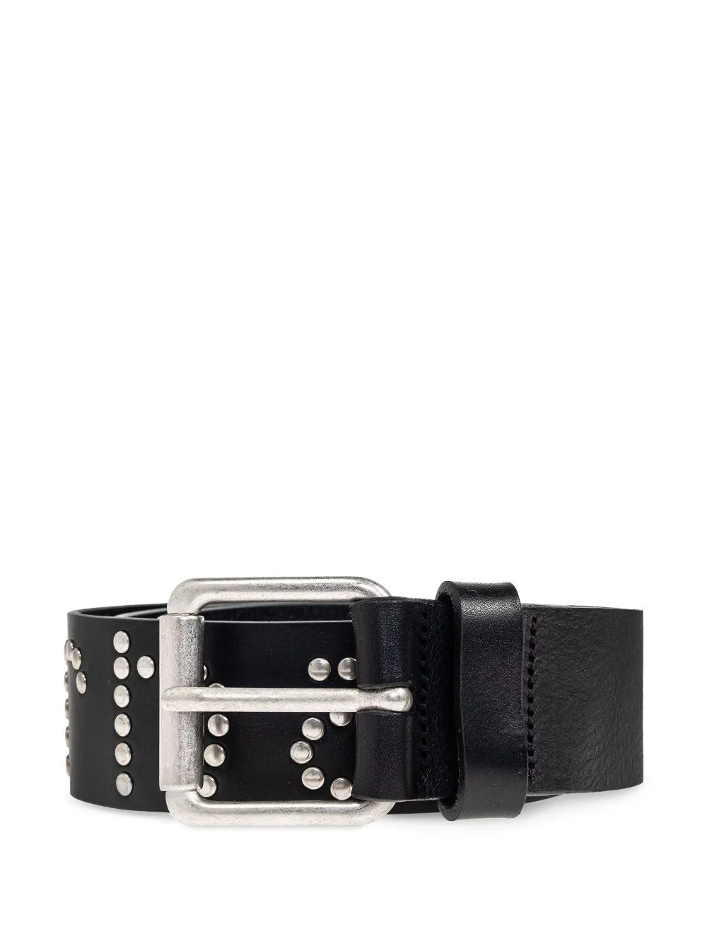 Studded leather belt