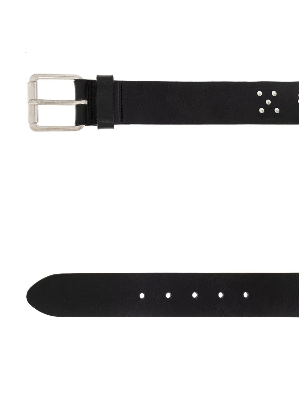 Studded leather belt