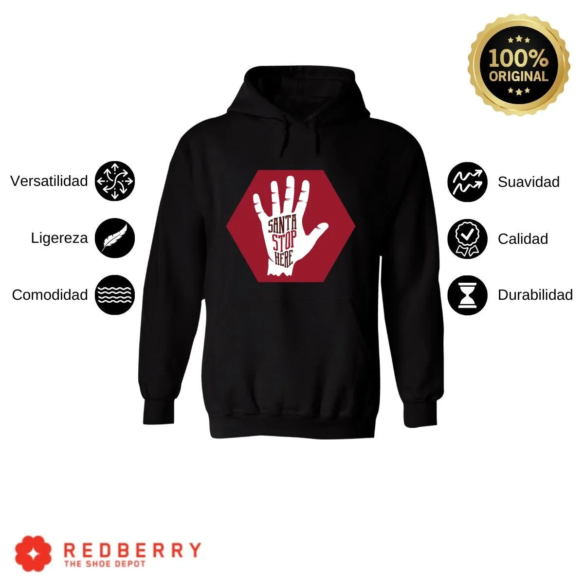 Sudadera Deportiva Hombre Navideña Hoodie 028