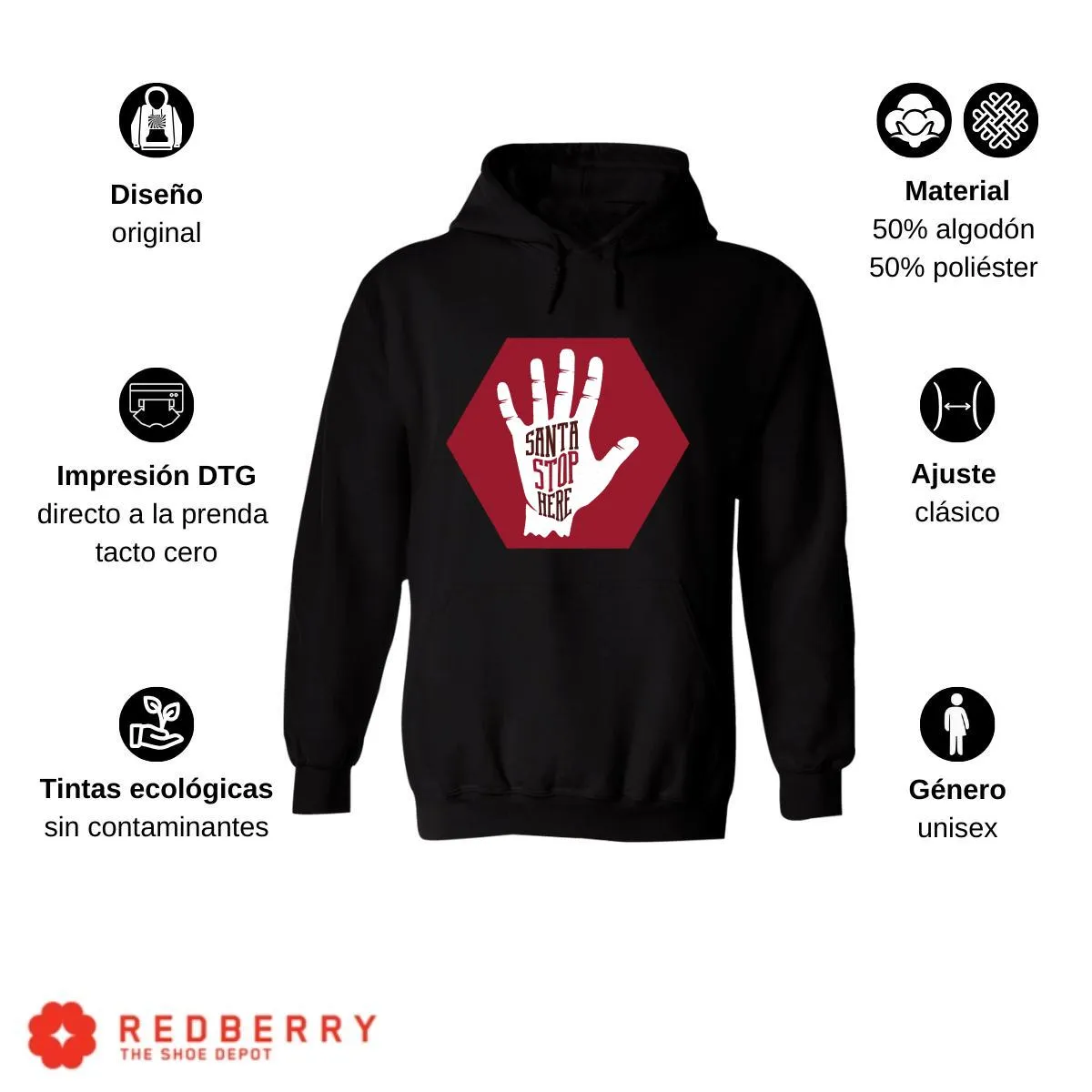 Sudadera Deportiva Hombre Navideña Hoodie 028