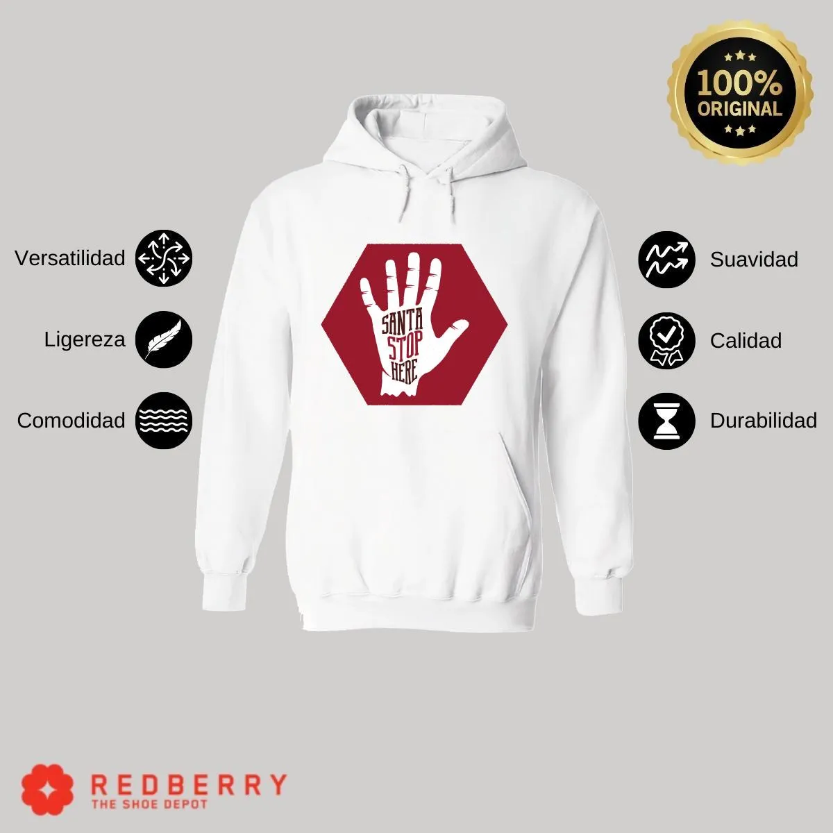 Sudadera Deportiva Hombre Navideña Hoodie 028