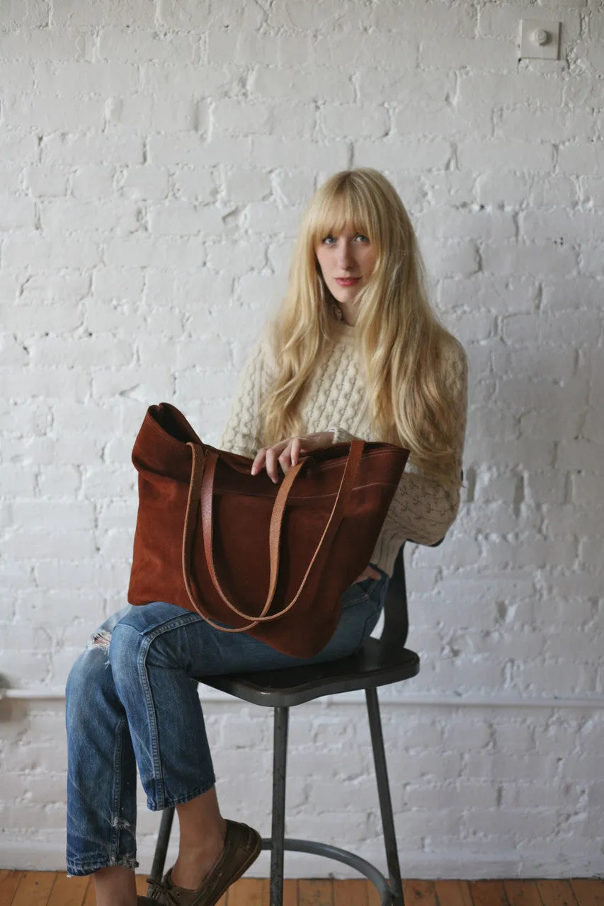 Suede Market Tote