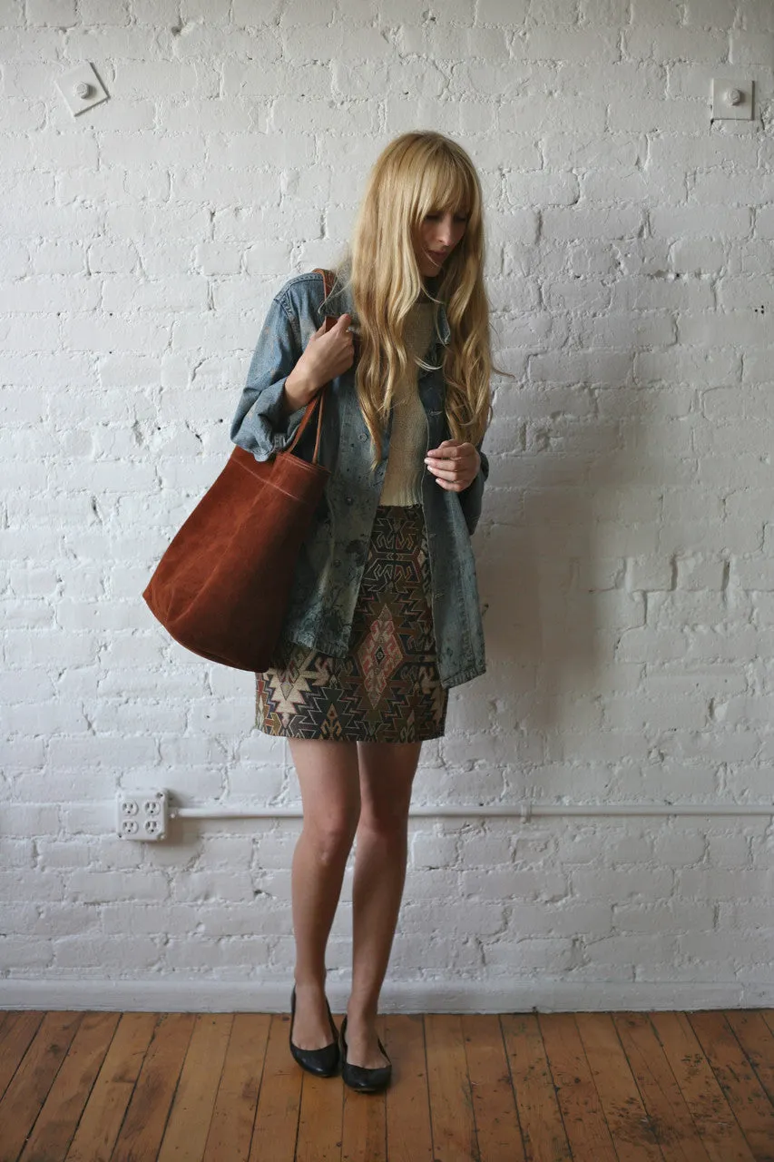 Suede Market Tote