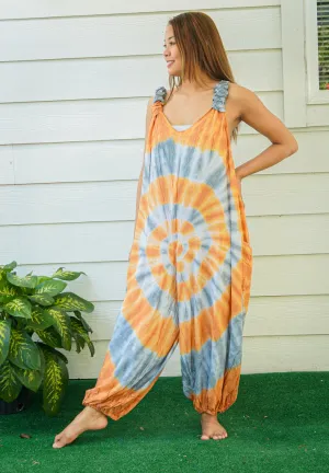 Sun-Kissed Festival Racerback Jumpsuit Romper